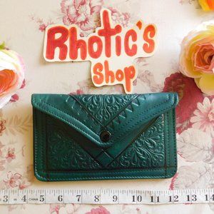 Dyed Leather Moroccan with Designs Wallet/Clutch